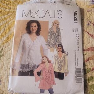 Women's Y2k Romantic Blouse Pattern